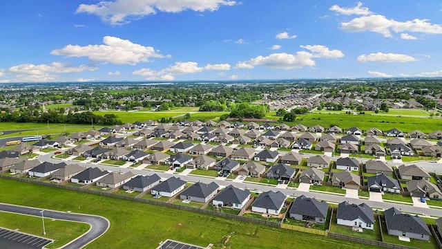 aerial perspective of suburban area