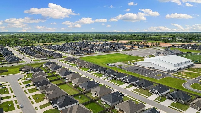 aerial perspective of suburban area