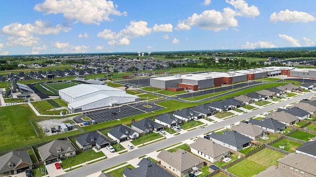 aerial perspective of suburban area