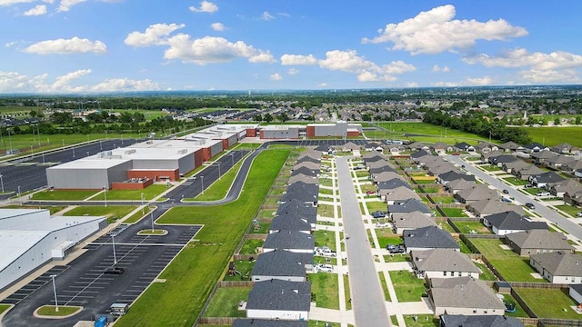 aerial view of residential area