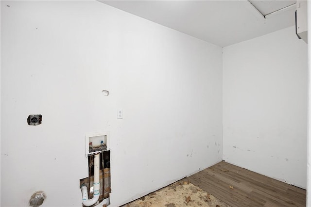806 W 3rd St, Russellville, AR 72801 - laundry room with wood finished floors, washer hookup, and hookup for an electric dryer