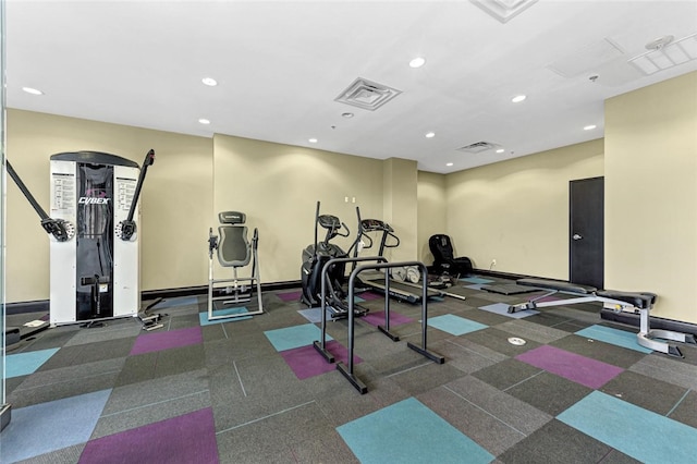 401 W Watson St Unit 408, Fayetteville, AR 72701 - gym featuring recessed lighting and baseboards