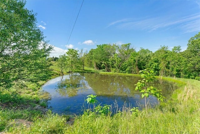 21106 Kirksey Rd, Elkins, AR 72727 - water view featuring a heavily wooded area