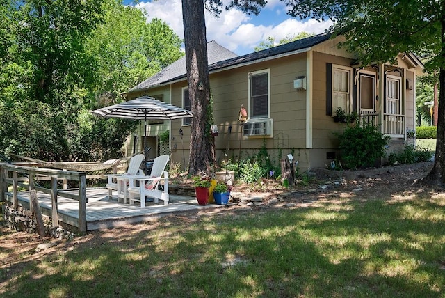 35 Kingshighway, Eureka Springs, AR 72632 - back of house with a lawn and a deck