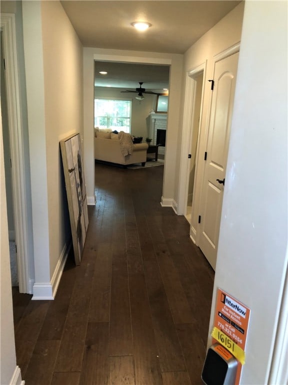 3279 Summer View Ave, Springdale, AR 72764 - corridor with dark wood-style floors