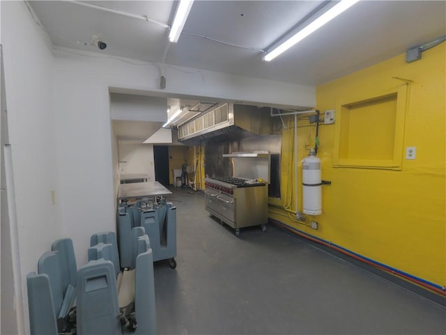view of finished below grade area