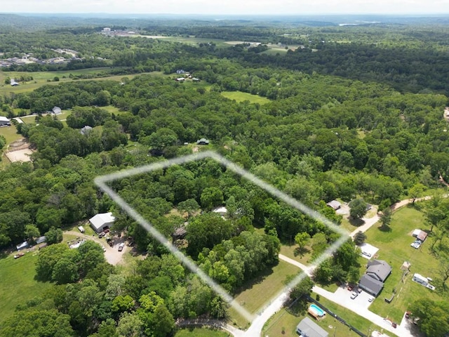 12526 Avoca Hollow Rd, Garfield, AR 72732 - bird's eye view of a heavily wooded area