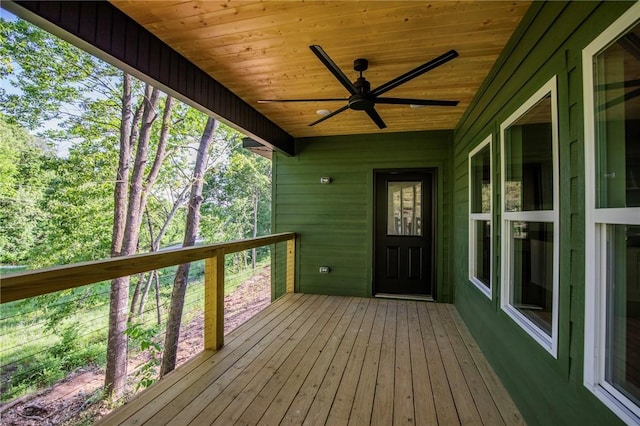 25 Lathrop Dr, Bella Vista, AR 72715 - wooden deck featuring ceiling fan