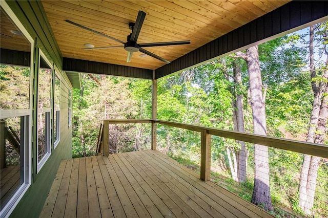 25 Lathrop Dr, Bella Vista, AR 72715 - wooden deck with a ceiling fan