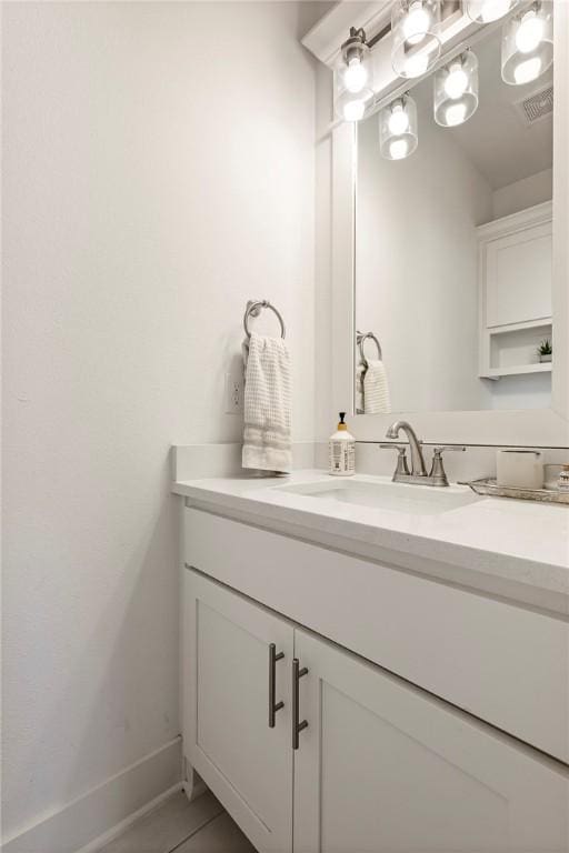 bathroom with vanity