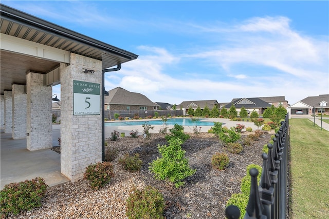 12 E Loveland Loop, Farmington, AR 72730 - community pool with fence and a residential view