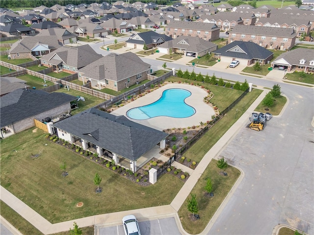 12 E Loveland Loop, Farmington, AR 72730 - aerial view of residential area with a pool area