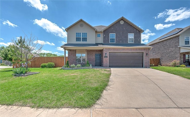 1302 Walker Dr, Rogers, AR 72756 - view of front of house with brick siding, driveway, and an attached garage