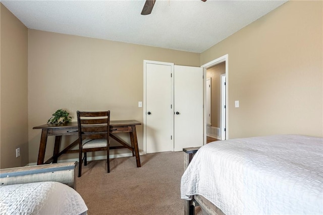 1801 Jean St, Springdale, AR 72762 - carpeted bedroom featuring ceiling fan