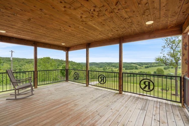 713 Madison Unit 8744, Huntsville, AR 72740 - view of wooden terrace