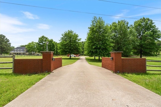 view of concrete driveway