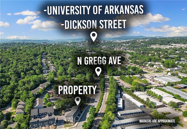 293 W Ash St Unit 1, Fayetteville, AR 72703 - aerial view