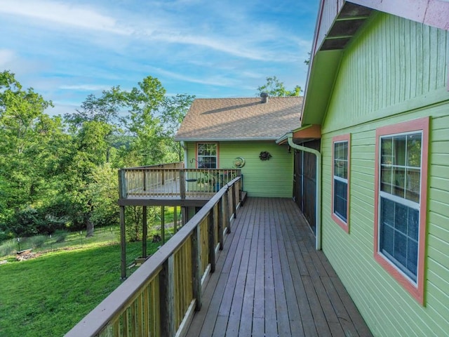 10190 Summit Dr, Rogers, AR 72758 - wooden terrace with a lawn