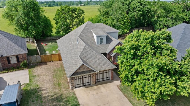view of subject property