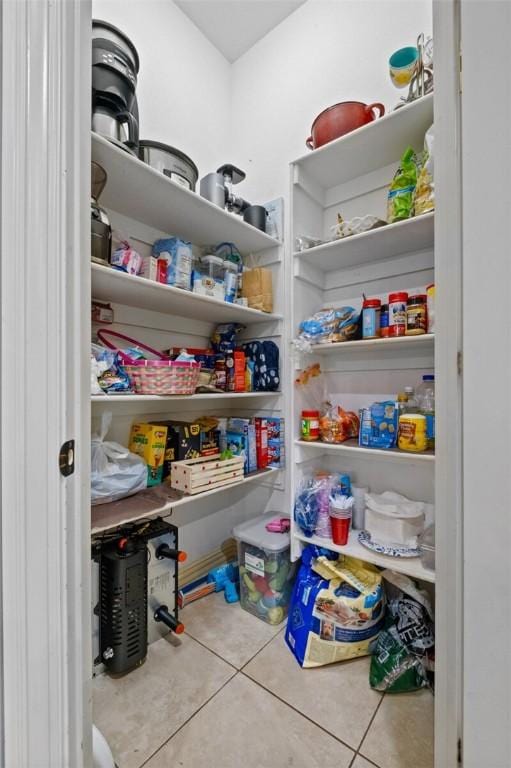 view of pantry
