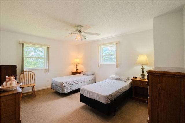 18880 Skylight Mountain Rd, Canehill, AR 72717 - bedroom featuring carpet, a ceiling fan, and baseboards