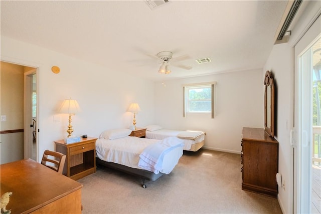 18880 Skylight Mountain Rd, Canehill, AR 72717 - bedroom featuring carpet flooring, baseboards, and a ceiling fan