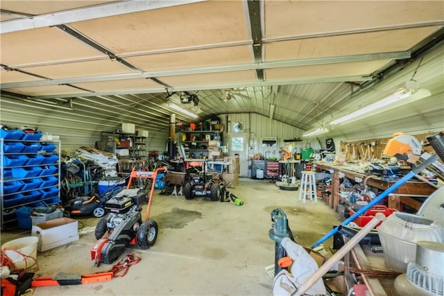 18880 Skylight Mountain Rd, Canehill, AR 72717 - garage featuring a workshop area