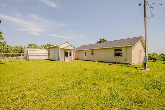 18880 Skylight Mountain Rd, Canehill, AR 72717 - back of property featuring an outbuilding and a storage unit