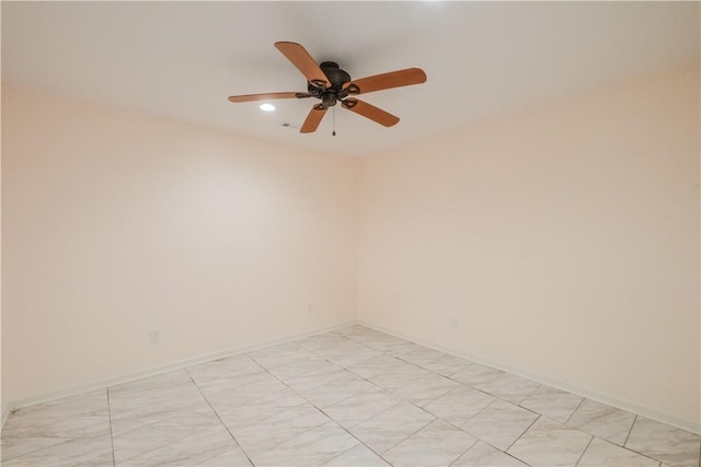 18880 Skylight Mountain Rd, Canehill, AR 72717 - spare room with recessed lighting and ceiling fan