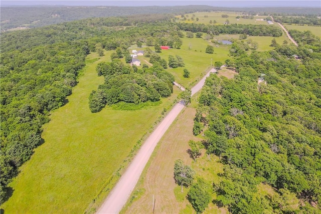 18880 Skylight Mountain Rd, Canehill, AR 72717 - overview of rural landscape with a heavily wooded area