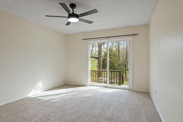 16 Eleanor Ln, Bella Vista, AR 72714 - carpeted spare room with a ceiling fan, a textured ceiling, and baseboards