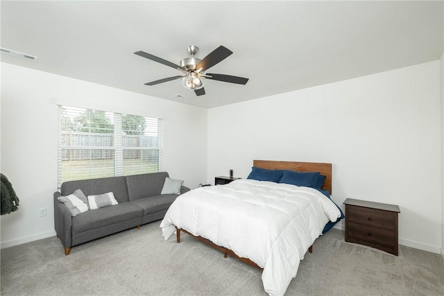2758 Suncrest Ave, Springdale, AR 72764 - bedroom featuring carpet flooring, baseboards, and ceiling fan