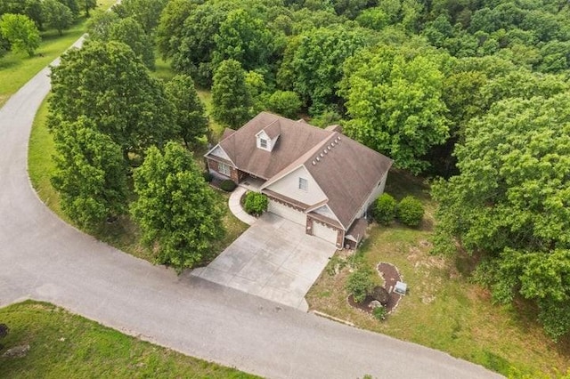 1878 Morning Side Falls Blvd, Blue Eye, MO 65611 - aerial view of property and surrounding area featuring a forest