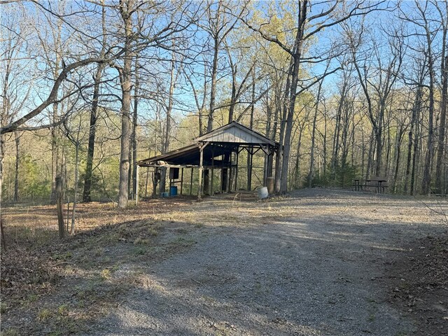 1088 Little Red River Rd, Leslie, AR 72645 - view of outbuilding with a gazebo and a view of trees
