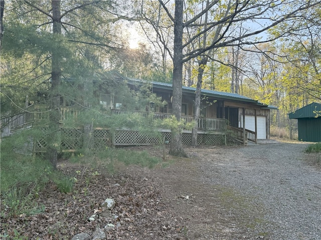 1088 Little Red River Rd, Leslie, AR 72645 - view of front of home with a garage