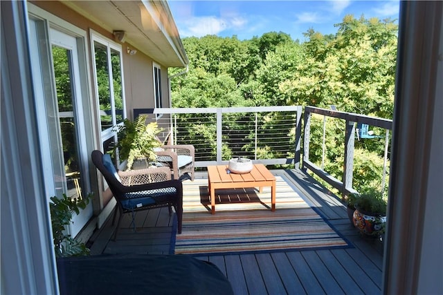 8141 Ward Ln, Rogers, AR 72756 - balcony with a view of trees