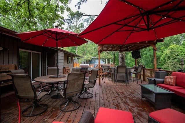 3 Rader Ln, Bella Vista, AR 72714 - deck with outdoor dining space and outdoor lounge area