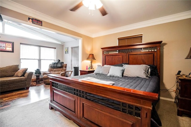 3 Rader Ln, Bella Vista, AR 72714 - bedroom featuring crown molding and a ceiling fan