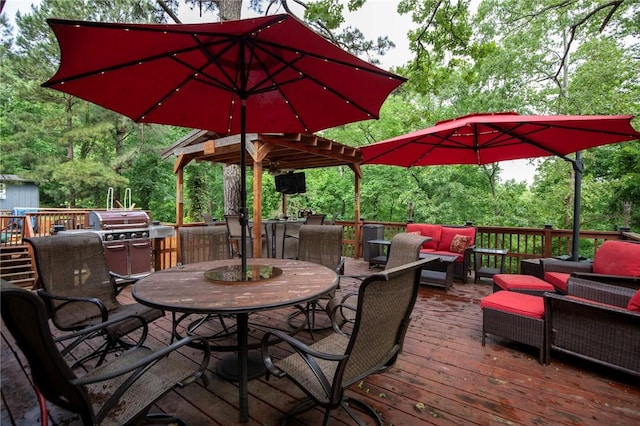 3 Rader Ln, Bella Vista, AR 72714 - deck featuring outdoor lounge area and outdoor dining area