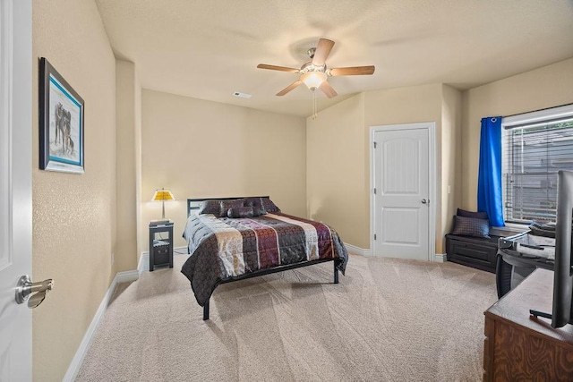 4218 Homewoods Dr, Little Flock, AR 72756 - bedroom with carpet flooring, baseboards, and a ceiling fan