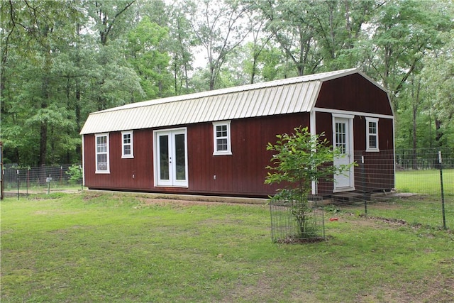 1739 Mc 6070, Flippin, AR 72634 - view of outbuilding with french doors