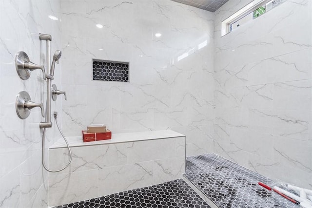 6601 SW Acacia St, Bentonville, AR 72713 - bathroom with a marble finish shower