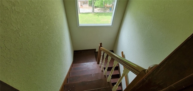 8 Mindy Ln, Bella Vista, AR 72715 - stairs with a textured wall and baseboards