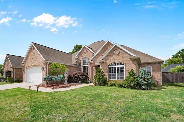 4005 Lyndale Dr, Rogers, AR 72758 - view of front of property featuring brick siding, concrete driveway, a garage, and roof with shingles