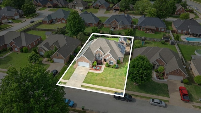 4005 Lyndale Dr, Rogers, AR 72758 - aerial view of residential area featuring property boundaries highlighted
