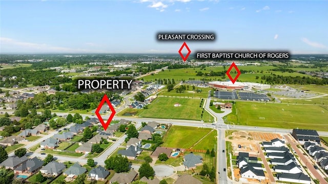 4005 Lyndale Dr, Rogers, AR 72758 - view of property location with nearby suburban area