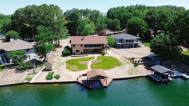 6 Portsmouth Ln, Bella Vista, AR 72715 - view from above of property featuring a large body of water
