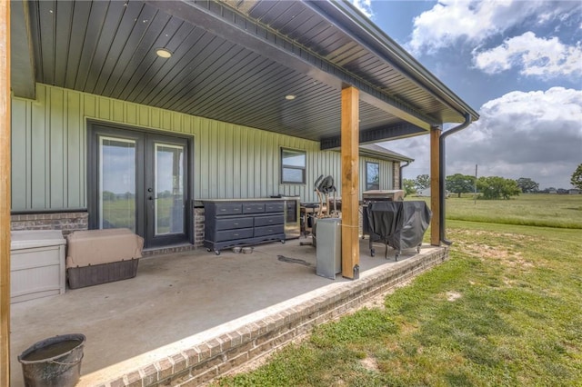 13865 State Highway 116, Colcord, OK 74338 - view of patio / terrace with french doors