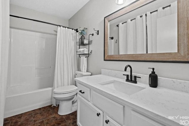 1500 Linwood Cir, Bentonville, AR 72712 - full bathroom featuring toilet, vanity, and shower / bath combo with shower curtain