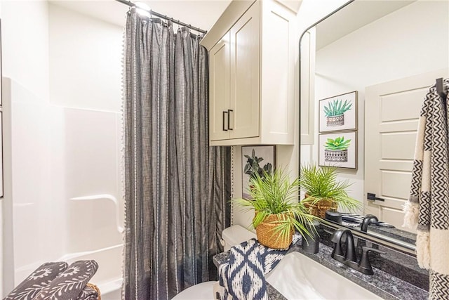 852 Round Top St, Prairie Grove, AR 72753 - bathroom with a sink, shower / bath combo with shower curtain, and toilet